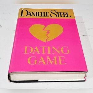 Danielle Steel 'Dating Game' Pink and Gold Book Hardcover Novel